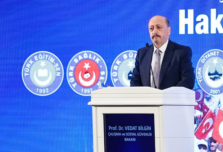 Çalışma ve Sosyal Güvenlik Bakanı Bilgin, Kamu-Sen kuruluş yıl dönümü programında konuştu: G2