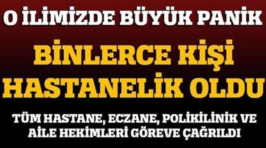 O İlimizde 4 Bin Kişi Zehirlendi!Saldırımıy'dı?Zehirlenme'miydi?