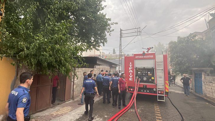 Adıyaman'da ev yangını hasara neden oldu G4