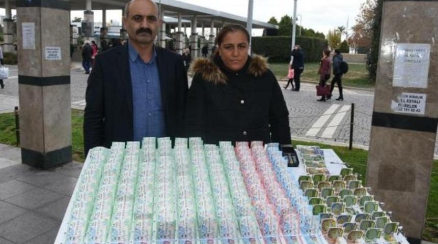 Sigara üfleyip piyango biletlerini çaldı