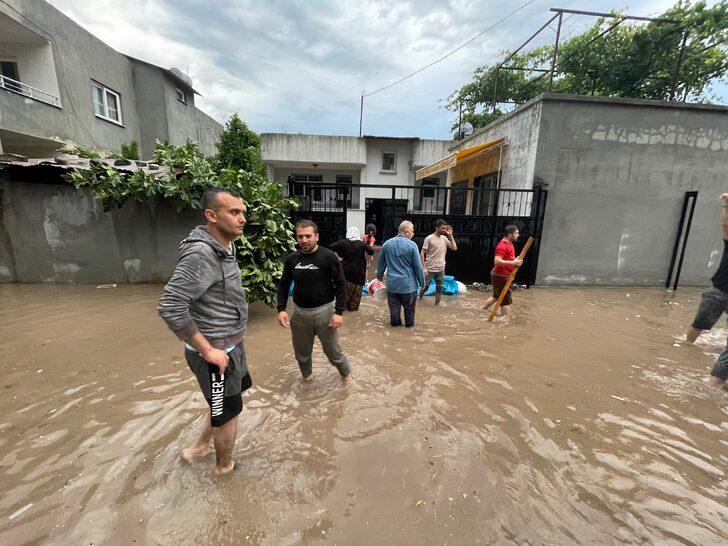 GÜNCELLEME - Osmaniye'de sağanak nedeniyle ev ve iş yerlerini su bastı G1