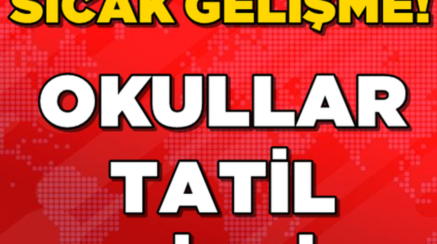 Son Dakika Milli Eğitim A&ccedil;ıkladı O İllerde Okullar Tatil Edildi!