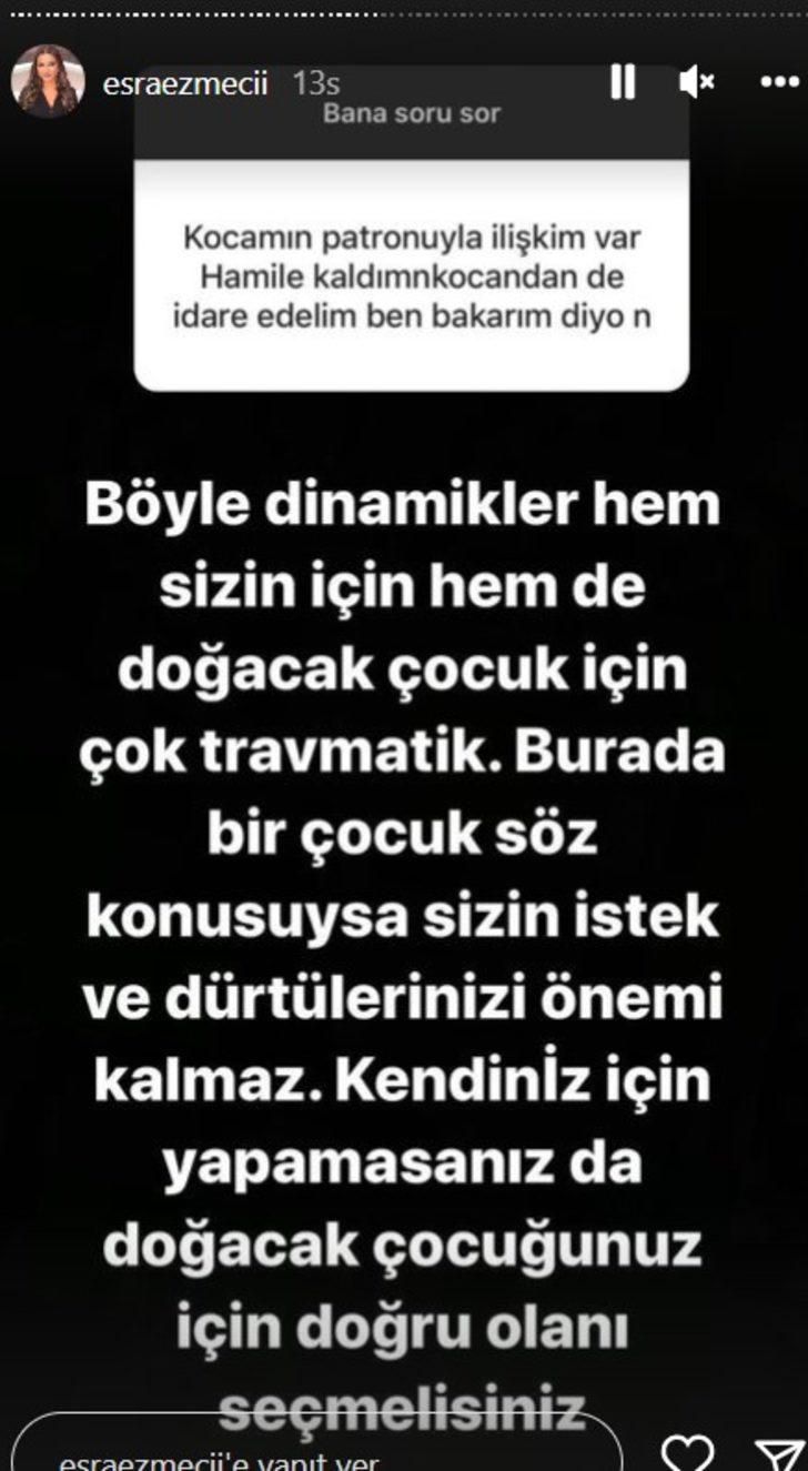 Psikolog Esra Ezmeci'ye gelen soru şaşkına çevirdi!