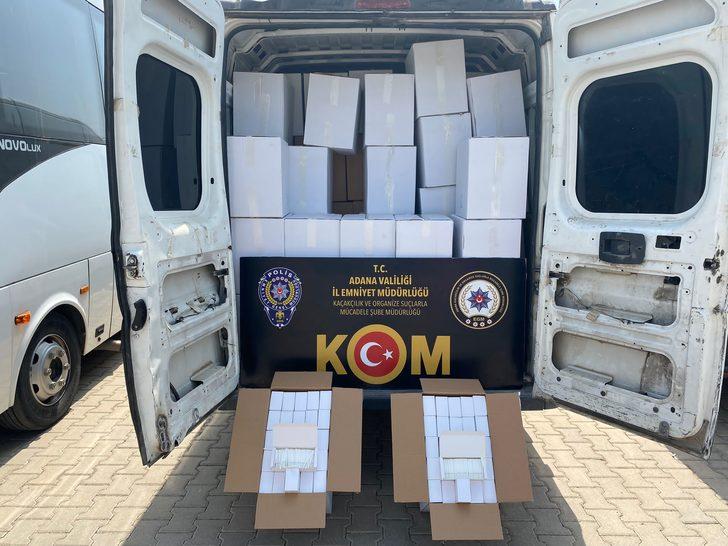 Adana'da 18 milyon 224 bin makaron ele geçirildi G3