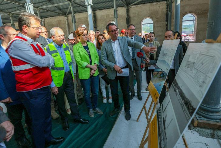 CHP Genel Başkanı Kılıçdaroğlu, Feshane'deki restorasyon çalışmalarını inceledi G1