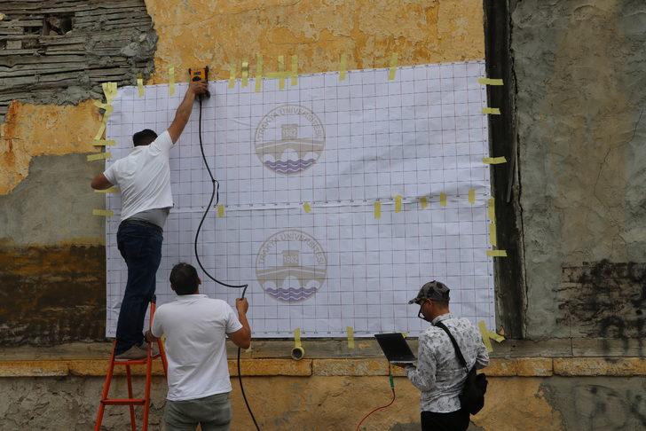 Edirne'deki tarihi yapıların duvarları yer radarıyla tahrip edilmeden görüntüleniyor G3