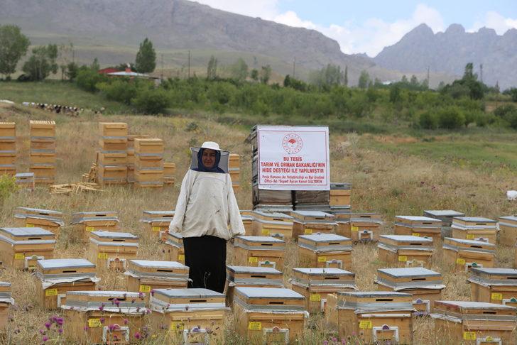 Vanlı kadın girişimci devletin hibe desteğiyle arıcı oldu G3