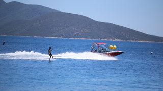 Türkiye Su Jeti ve Flyboard Şampiyonası Bodrum'da başladı