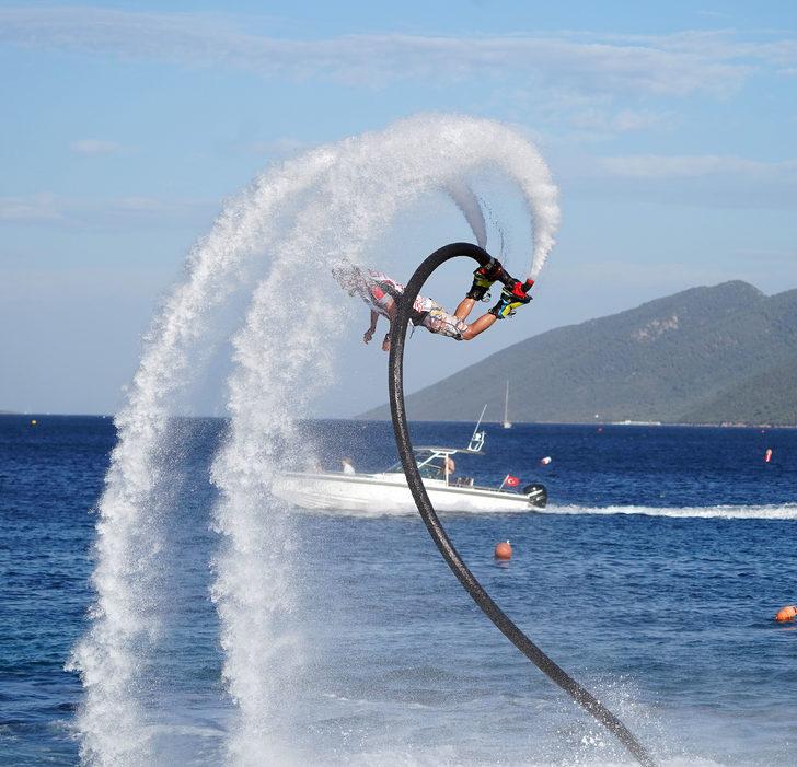 Türkiye Su Jeti ve Flyboard Şampiyonası Bodrum'da başladı G1