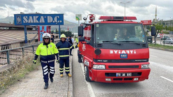 Karabük'te demir çelik haddehanesinde çıkan yangın söndürüldü G4