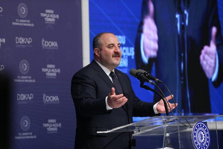 Sanayi ve Teknoloji Bakanı Varank, Ordu'da toplu açılış töreninde konuştu: G2