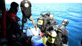 İtalyan konuklar, turizme açılan Çanakkale Savaşı batıklarına dalış yaptı