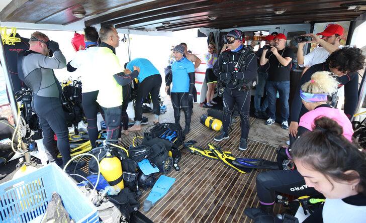 İtalyan konuklar, turizme açılan Çanakkale Savaşı batıklarına dalış yaptı G2