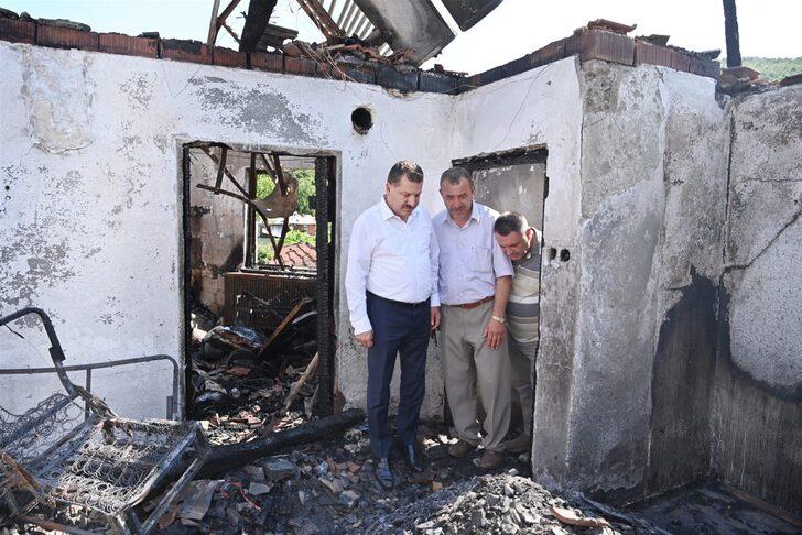 Balıkesir'de şehit babasının yanan evi yeniden yapılacak G4