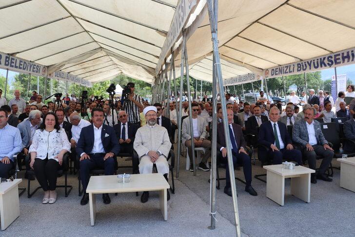 Diyanet İşleri Başkanı Erbaş, Denizli'de cami temel atma törenine katıldı: G4