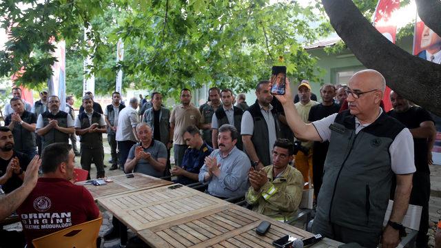 Cumhurbaşkanı Erdoğan, Marmaris'teki yangında görev yapan ekiplere seslendi: