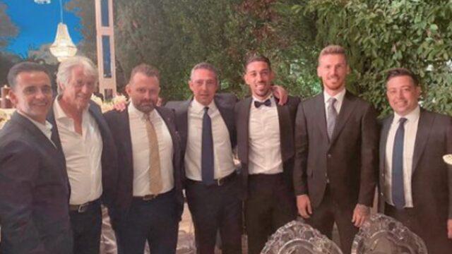 Son dakika: Fenerbahçeli Dimitris Pelkas'ın düğününe Serdar Dursun ve İrfan Can Kahveci damga vurdu!