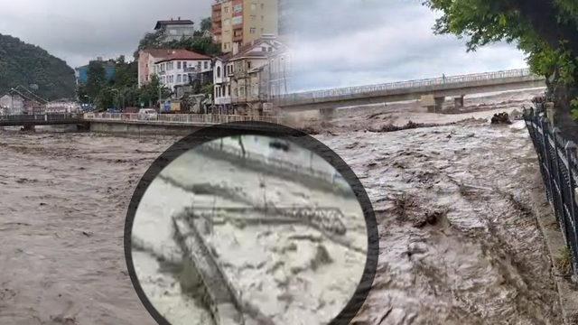 SON DAKİKA | Kastamonu için kırmızı alarm, İnebolu'da köprüler yıkıldı! Samsun Valiliği: 21.00'e kadar devam edecek
