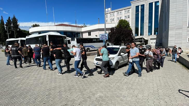 Samsun merkezli dolandırıcılık operasyonunda yakalanan şüphelilerden 26'sı adliyede G1