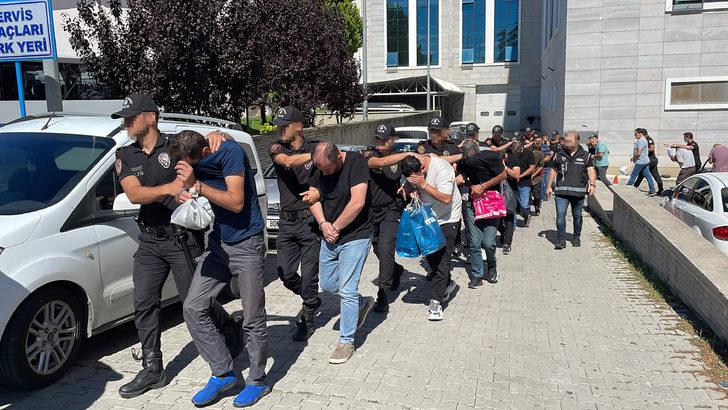 Samsun merkezli dolandırıcılık operasyonunda yakalanan şüphelilerden 26'sı adliyede G3