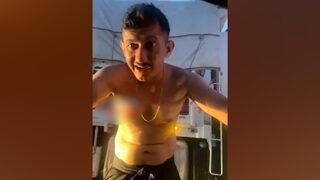 Mersin'de maganda dehşeti kamerada! Camı yumrukladı, tükürdü, dans etti...