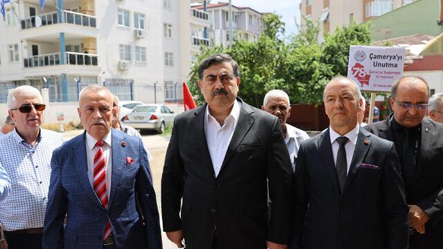 Edirne'de Yunanistan Konsolosluğuna siyah çelenk bırakıldı