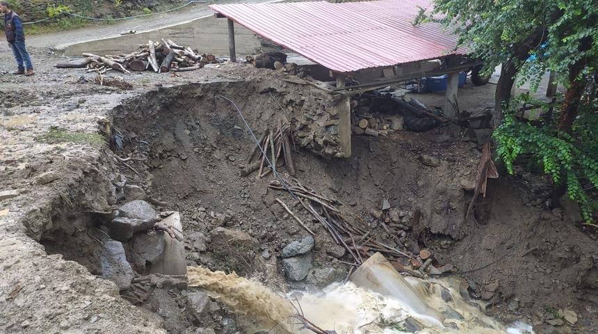 Samsun'da sağanak sonucu su baskını yaşandı
