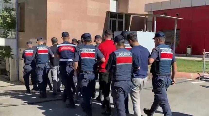 Gaziantep'te suç örgütü operasyonunda gözaltına alınan 6 zanlı tutuklandı