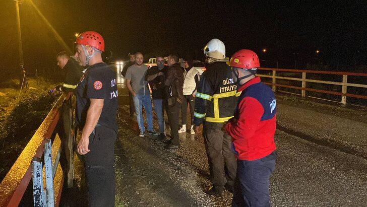 Düzce'de dereye düştüğü iddia edilen iki kişi için arama çalışması başlatıldı G2