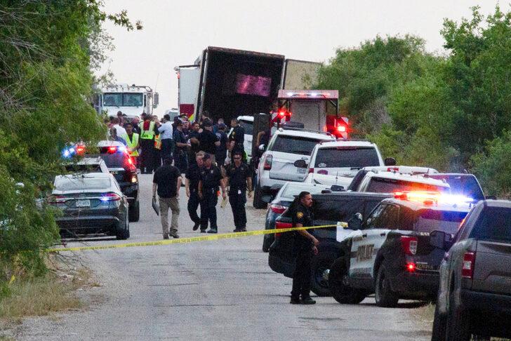 ABD'de dehşete düşüren olay! Terk edilmiş kamyonun kasasında 42 kişi ölü bulundu