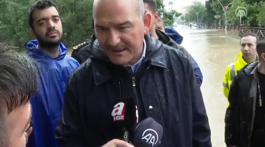 Bakan Soylu sel felaketinin vurduğu Bartın'da açıkladı! 'TSK'dan istedik'