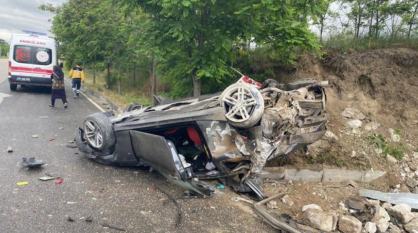Çankırı'da sürücünün öldüğü kazada otomobilden 15 ruhsatsız tabanca çıktı