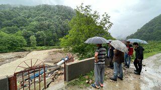 Bartın'da selin yıktığı cami görüntülendi