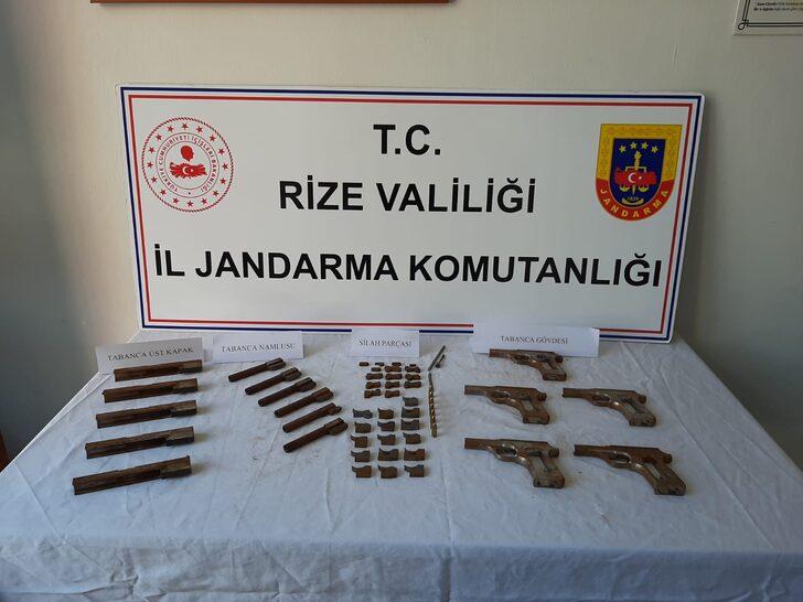 Rize'de kaçak silah atölyesine düzenlenen operasyonda 2 kişi gözaltına alındı G2