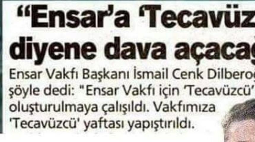 Twitter’da 'Tecavüzcü Ensar' uyarısı