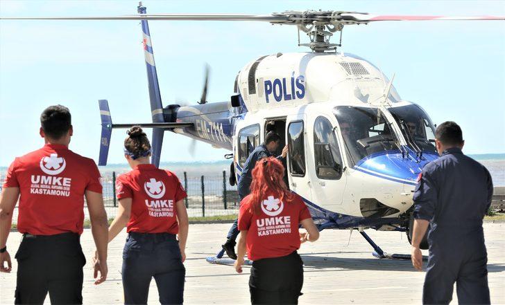 Sel bölgesindeki diyaliz hastaları hastaneye helikopterle ulaştırılıyor G4