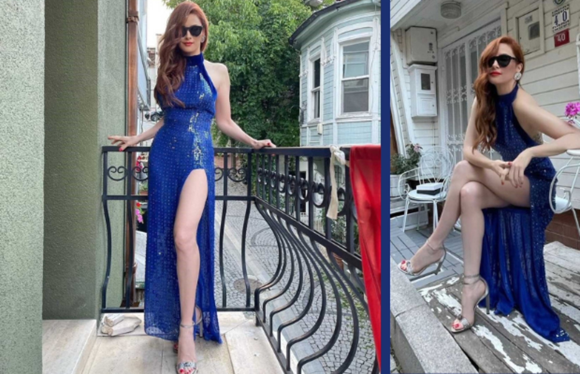 Mine Tugay'ın çok konuşulan mavi elbisesine alternatif öneriler