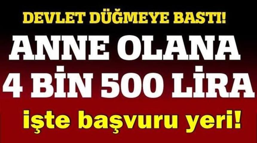 Anne Olanlara Devletten 4 Bin 500 Lira Maaş Peki Nereye Başvuracaklar?