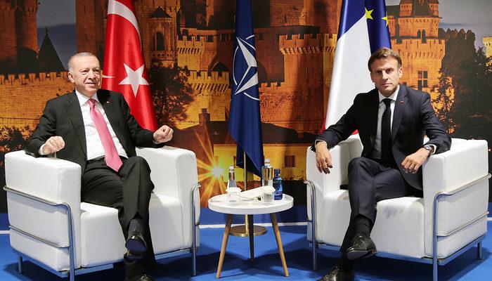 Erdoğan NATO Zirvesi'nde Macron'la görüştü