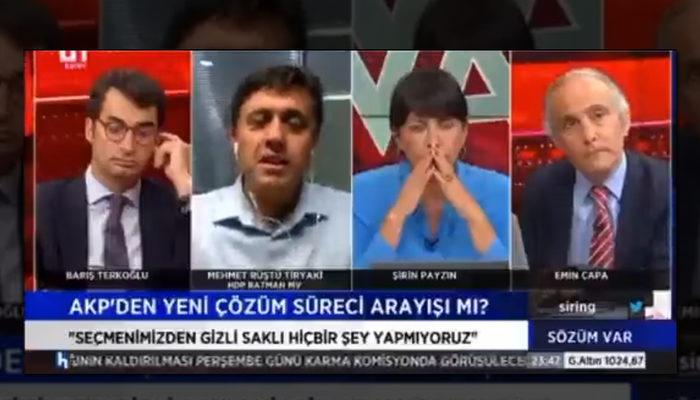 Halk TV'de 'Sayın Öcalan' skandalı! Canlı yayındaki görüntü isyan ettirdi: Dilinizi mi yuttunuz?