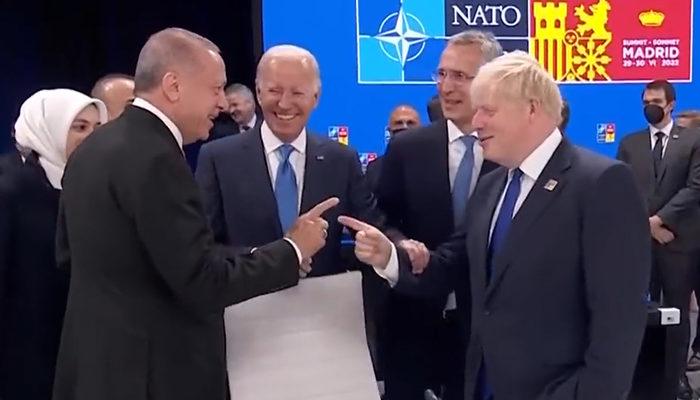 NATO zirvesine damga vuran olay! Boris Johnson'dan Cumhurbaşkanı Erdoğan'a: 'Çok güzel'