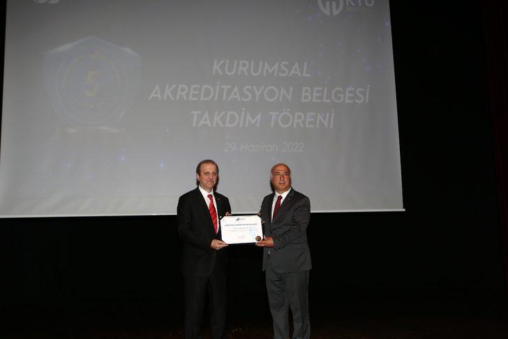 KTÜ'ye "Kurumsal Akreditasyon Belgesi" verildi G2