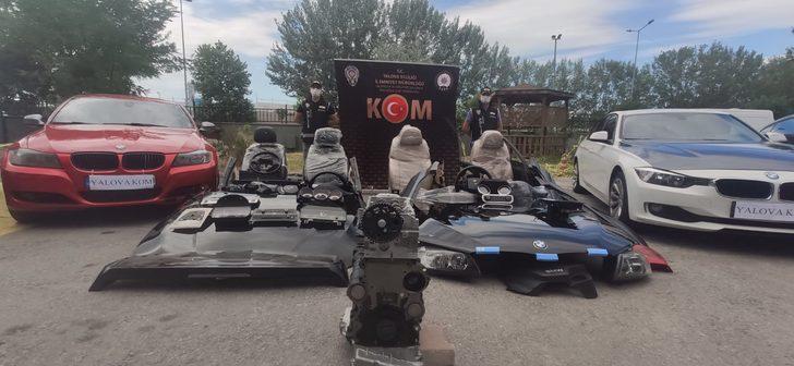 Yalova merkezli otomobil kaçakçılığı operasyonunda 9 şüpheli yakalandı G2