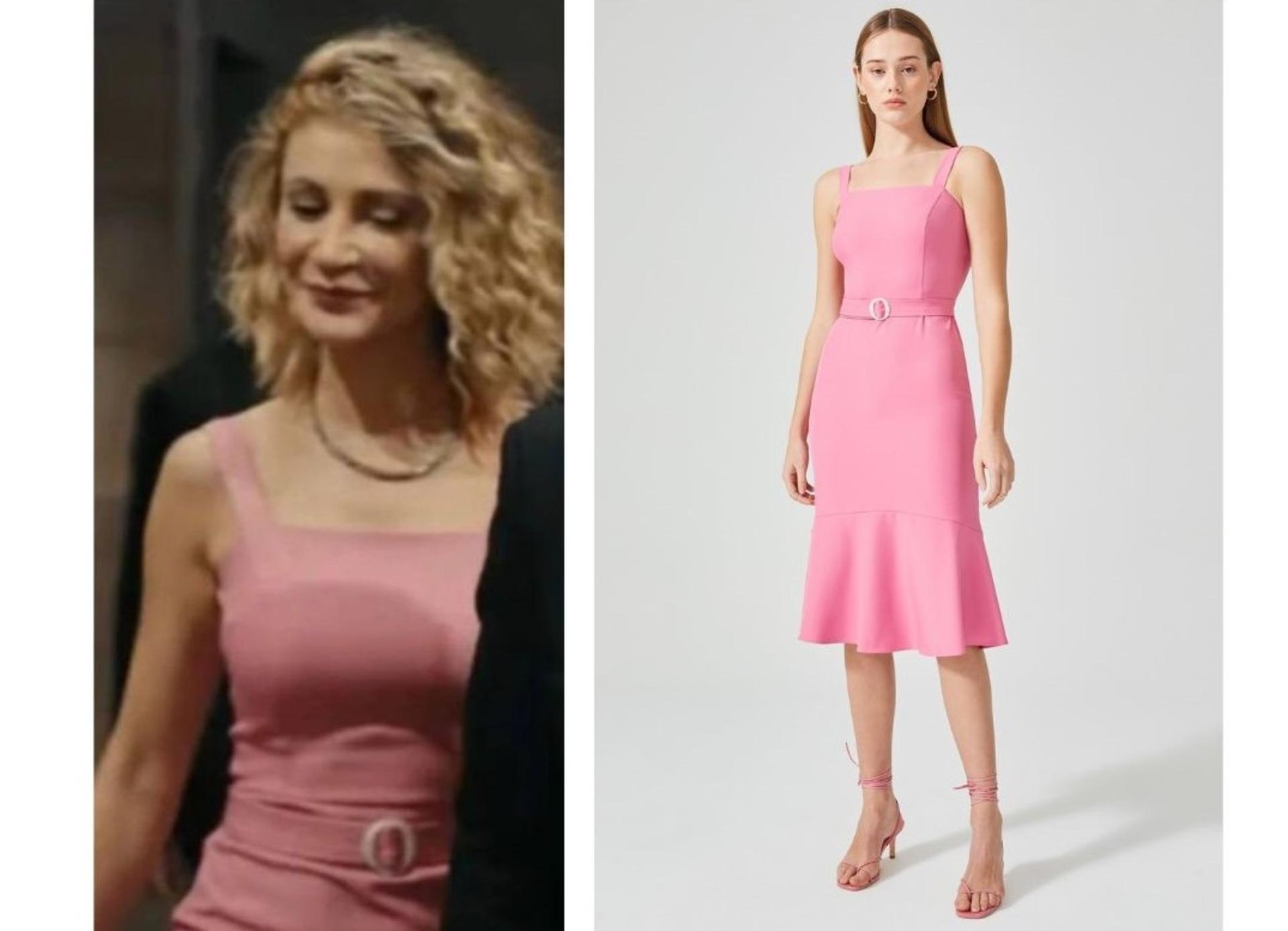 Gizli Saklı dizisinden Nehir karakterinin giydiği pembe elbiseye alternatif öneriler