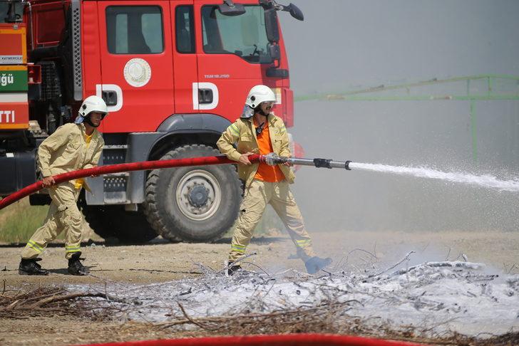 Hatay'da orman yangınına müdahale tatbikatı gerçekleştirildi G3