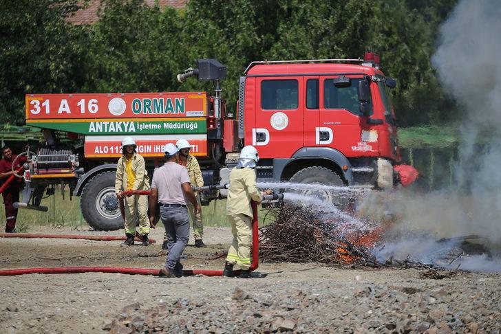 Hatay'da orman yangınına müdahale tatbikatı gerçekleştirildi G4