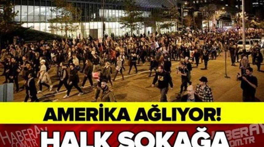 Amerika Ağlıyor Halk Sokaklara D&ouml;k&uuml;ld&uuml;!