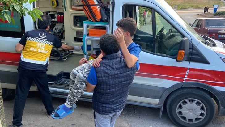 Sivas'ta bir çocuk eline saplanan demirle hastaneye kaldırıldı G3