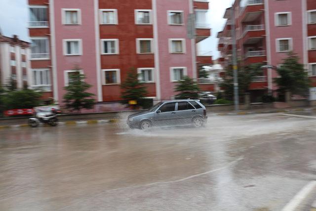 Çankırı'da sağanak etkili oldu