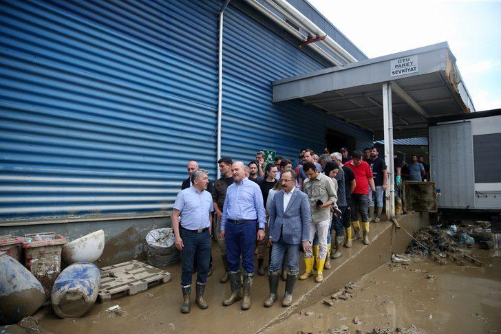 İçişleri Bakanı Süleyman Soylu, Bartın'da incelemelerde bulundu G1